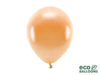 Balony Eco 26cm metalizowane, pomarańczowy 10 szt.