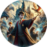 Opłatek na tort HARRY POTTER WZ.XII