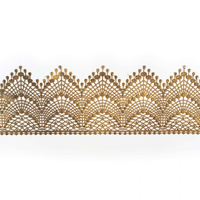 Koronka cukrowa do dekoracji tortu ZŁOTA 01 Slado