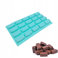 Forma silikonowa do czekolady pralin PTASIE MLECZKO 20 gniazd 29x17 cm