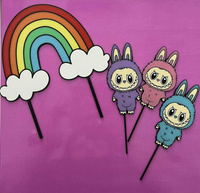 Topper na tort Labubu- zestaw 