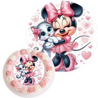 Opłatek na tort MYSZKA MINNIE WZ.III