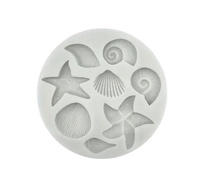 Forma silikonowa do dekoracji z masy cukrowej czekolady MUSZLE WZ.II