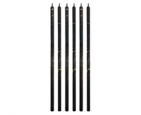 Świeczki urodzinowe B&C Milenium, czarne, wys. 16.5 cm, 6 szt.