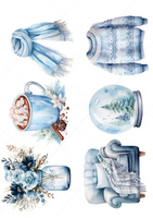 Opłatek na świąteczne wypieki Świateczny MIX wz. XXI