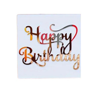 Szablon do dekoracji tortu i muffinek HAPPY BIRTHDAY WZ. II