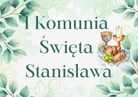 Opłatek na TORT PIERWSZA KOMUNIA ŚWIĘTA WZ.XV