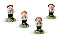 Figurka cukrowa na tort PIŁKARZ 4,3 cm Modecor