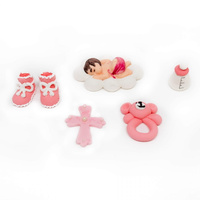 Zestaw 5 szt. figurek na tort dla dziewczynki CHRZEST wz. I