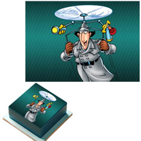 Wydruk jadalny opłatek na tort INSPEKTOR GADŻET WZ.III