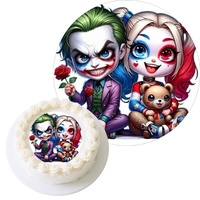 Opłatek na tort JOKER I HARLEY QUEEN