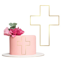 Decor topper na bok tortu KRZYŻ wz.V