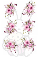 Wydruk jadalny Opłatek na tort KWIATY RÓŻE RÓŻOWE WZ. I