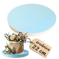 Podkład pod tort styrodur śr. 22 JASNY NIEBIESKI - BŁĘKITNY