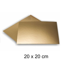 Podkład pod tort ZŁOTY 20x20 cm