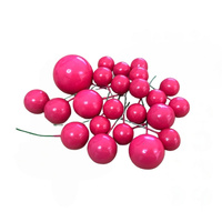 Toppery na tort kule na piku RÓŻOWE