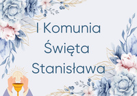 Opłatek na TORT PIERWSZA KOMUNIA ŚWIĘTA WZ.X