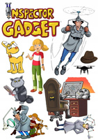 Wydruk jadalny opłatek na tort INSPEKTOR GADŻET WZ.II