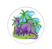 Opłatek na tort DINOZAUR II śr. 20 cm Rose Decor