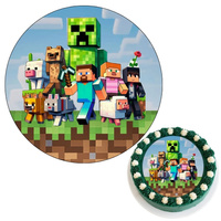 Wydruk jadalny Opłatek na tort MINECRAFT WZ.X