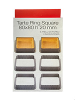 Rant perforowany do tartaletek KWADRAT 80x80 mm 6 szt.