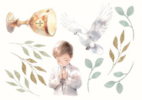 Opłatek na TORT PIERWSZA KOMUNIA ŚWIĘTA WZ.XXVII