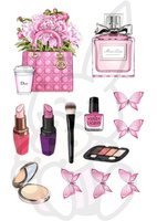 Wydruk jadalny opłatek na tort KOSMETYKI WZ. II