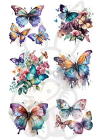 Wydruk jadalny Opłatek na tort MOTYLE MIX KOLORÓW WZ. II