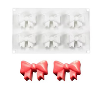 Forma silikonowa do monoporcji czekolady KOKARDKI KOKARDY 29x17x3cm