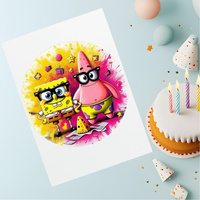 Opłatek na tort SPONGEBOB WZ.II