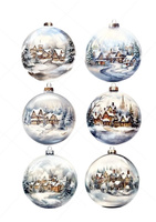 Opłatek na świąteczne wypieki Świateczny MIX wz. XVIII 8 cm