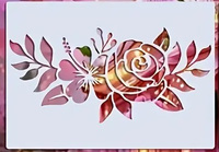 Szablon do dekoracji tortu i muffinek RÓŻE RÓŻA KWIATY KWIAT WZ. II