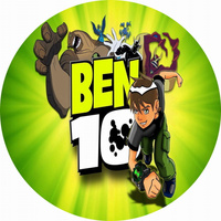 Wydruk jadalny opłatek na tort BEN 10 WZ.I