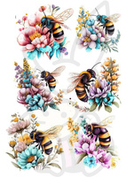 Wydruk jadalny PSZCZOŁY KWIATY