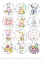 Wydruk jadalny na muffinki WIELKANOC A4 wz. A