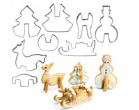 Zestaw foremek do ciasteczek pierników świątecznych 3D 8 szt.