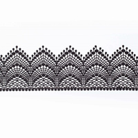 Koronka cukrowa do dekoracji tortu CZARNA WZ.06 Slado