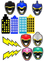 Opłatek na tort POWER RANGERS WZ.III