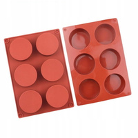 Forma silikonowa KOŁA 21x15 cm 6 GNIAZD