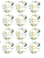 Opłatek na muffinki PIERWSZA KOMUNIA ŚWIĘTA WZ.II