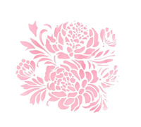 Szablon dekoracyjny LILYROSE 197x296 mm Słodki Bufet