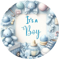 Opłatek na tort IT'S A BOY WZ.IV