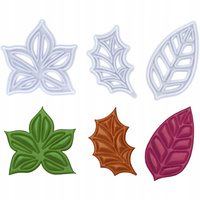 Szablon foremka do wyciskania LIŚCIE 3 szt.