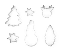 Wykrawacze do ciastek Merry Christmas 6 szt. Party Deco