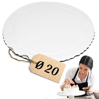 Tacka podkład pod tort Ø 20 BIAŁY PERŁOWY