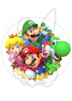 Wydruk jadalny MARIO  śr. 20 cm