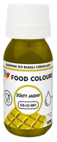 Barwnik do czekolady i mas tłustych JASNY ŻÓŁTY 18 ml Food Colours