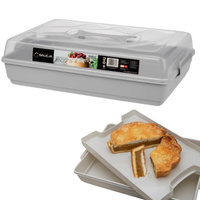 Pojemnik na ciasto 44x30x13 cm SZARY Galicja