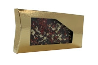 Opakowanie na czekoladę 16,5x8,5x1,7 cm ZŁOTE TŁOCZONY WZÓR
