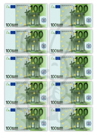 Wydruk jadalny opłatek na tort PIENIĄDZE - EURO A4